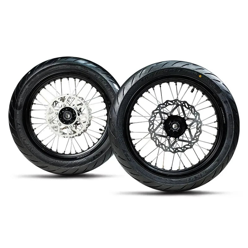 Original Ultra Bee Supermoto Wheel Set Kit with rotor and sprocket