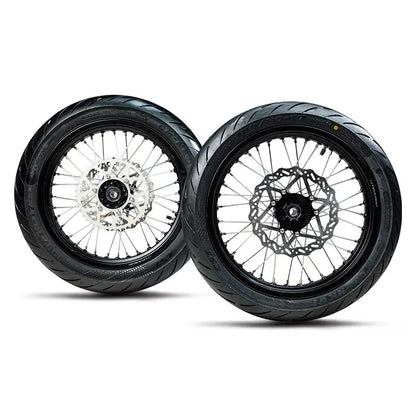 Original Ultra Bee Supermoto Wheel Set Kit with rotor and sprocket