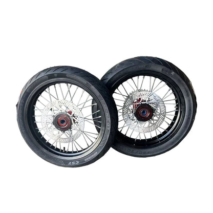 Sur-ron Ultra Bee 17 Inch Supermoto Rims with rotor and sprocket