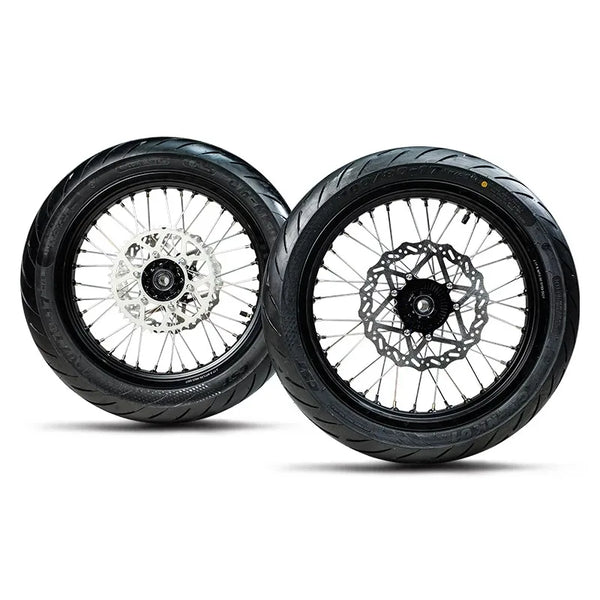 Original Ultra Bee Supermoto Wheel Set Kit with rotor and sprocket